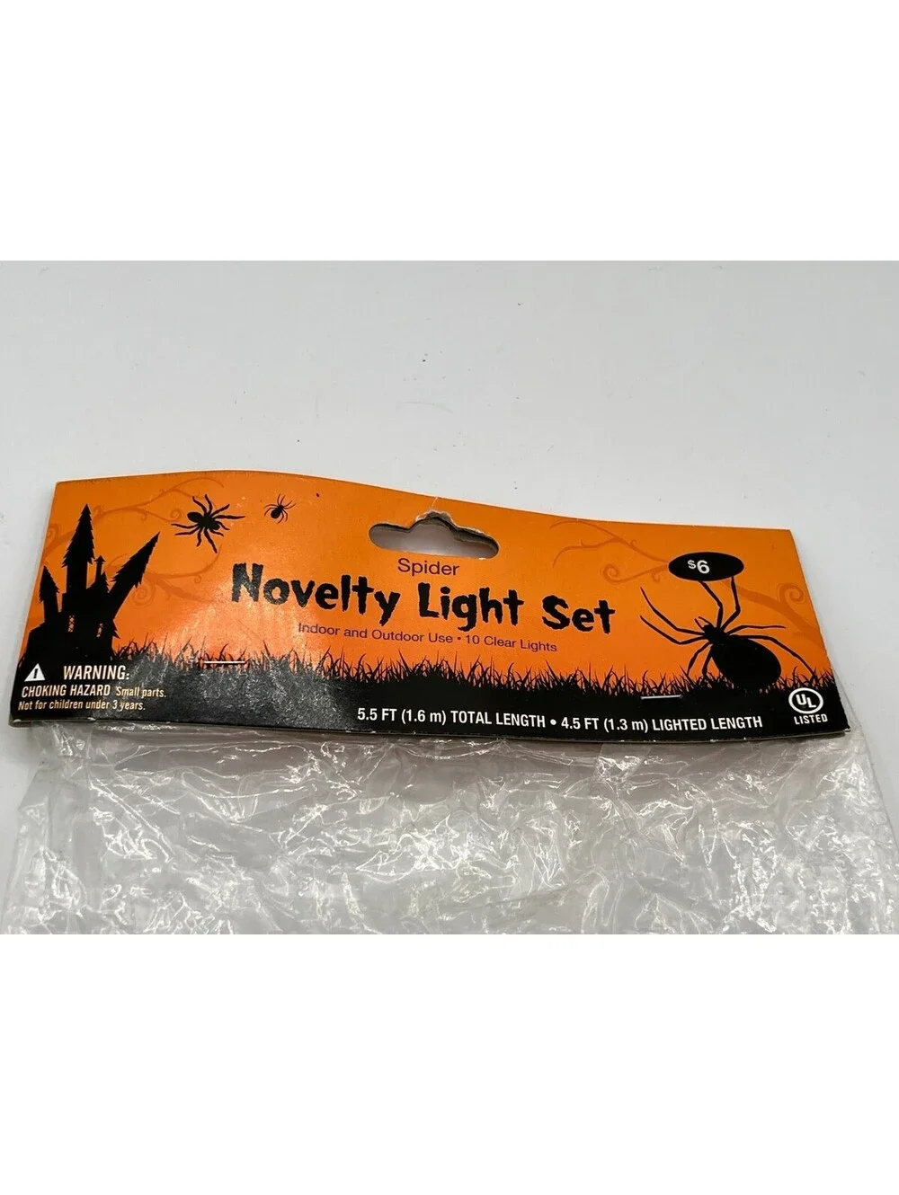 2012 Indoor/Outdoor Spider Novelty Light Set by Walgreens Never been Opened